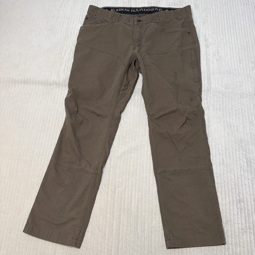 Duluth Trading Co Mens Pants AKHG Stone Run Slim Fit green Size 40x32
